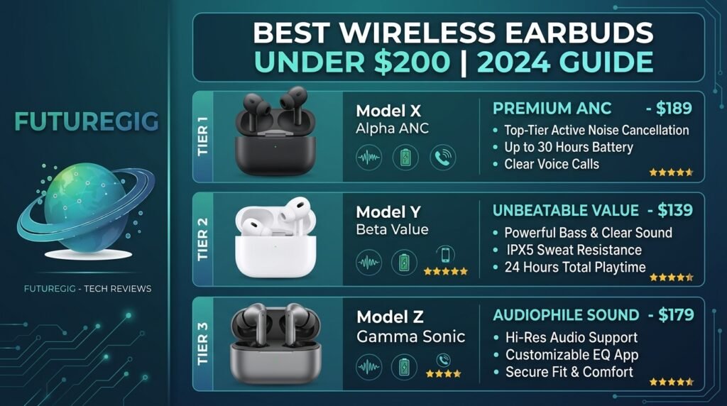 best wireless earbuds under 200 dollars 2024